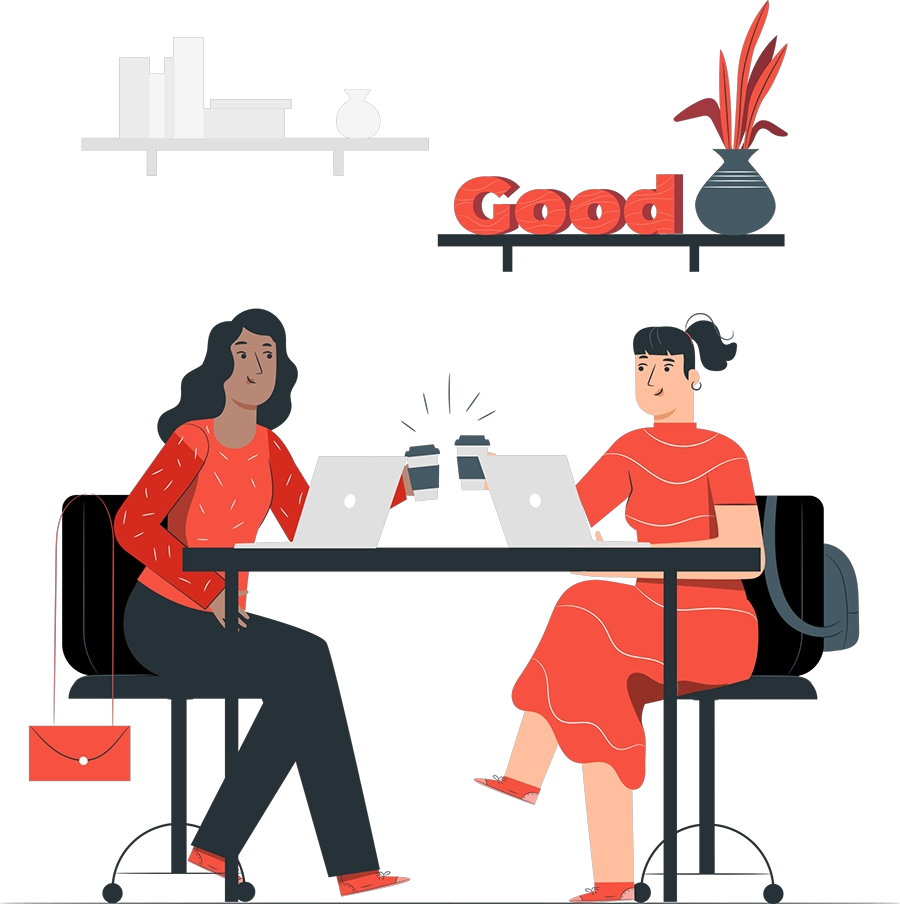 Illustration of professionals working together