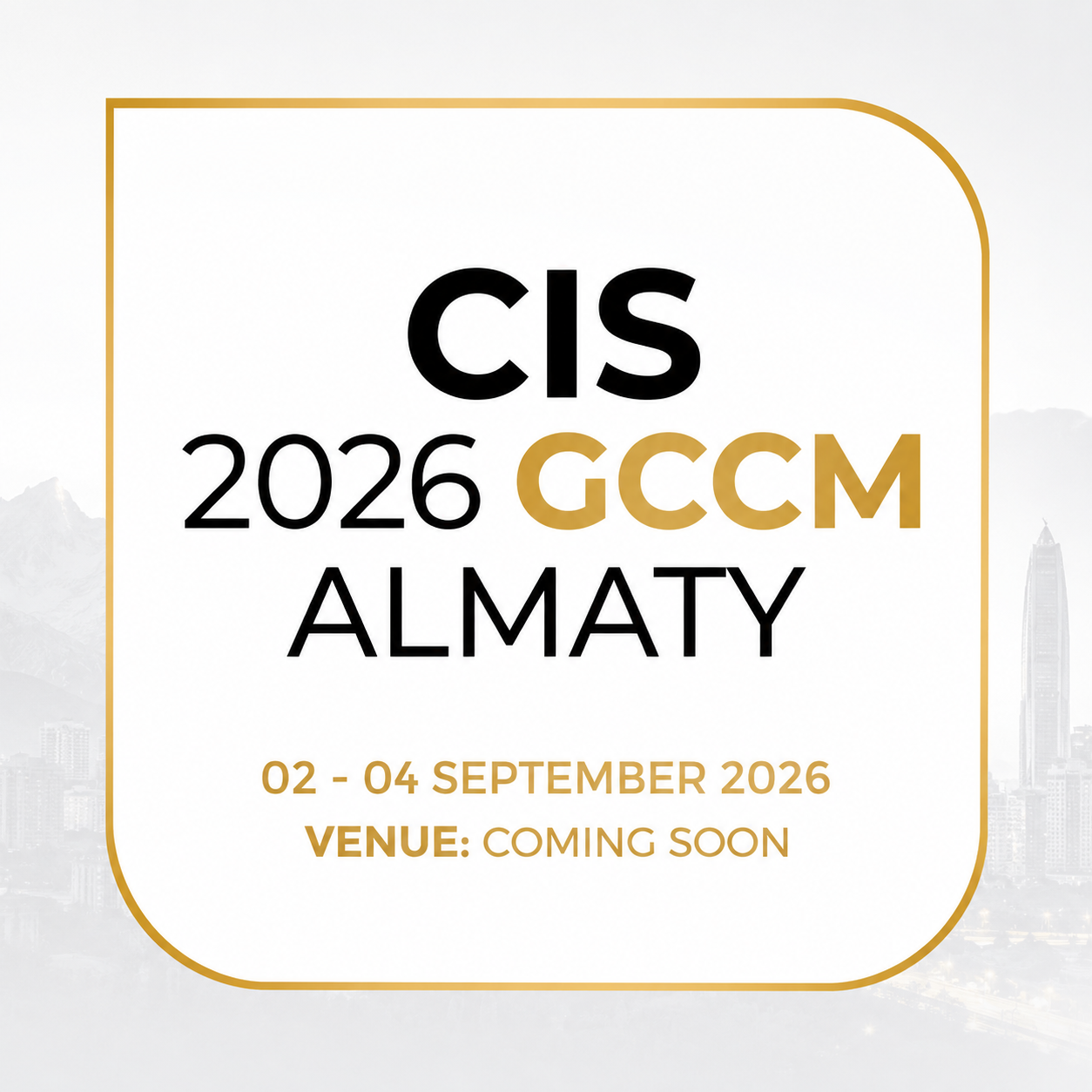CIS 2026 GCCM